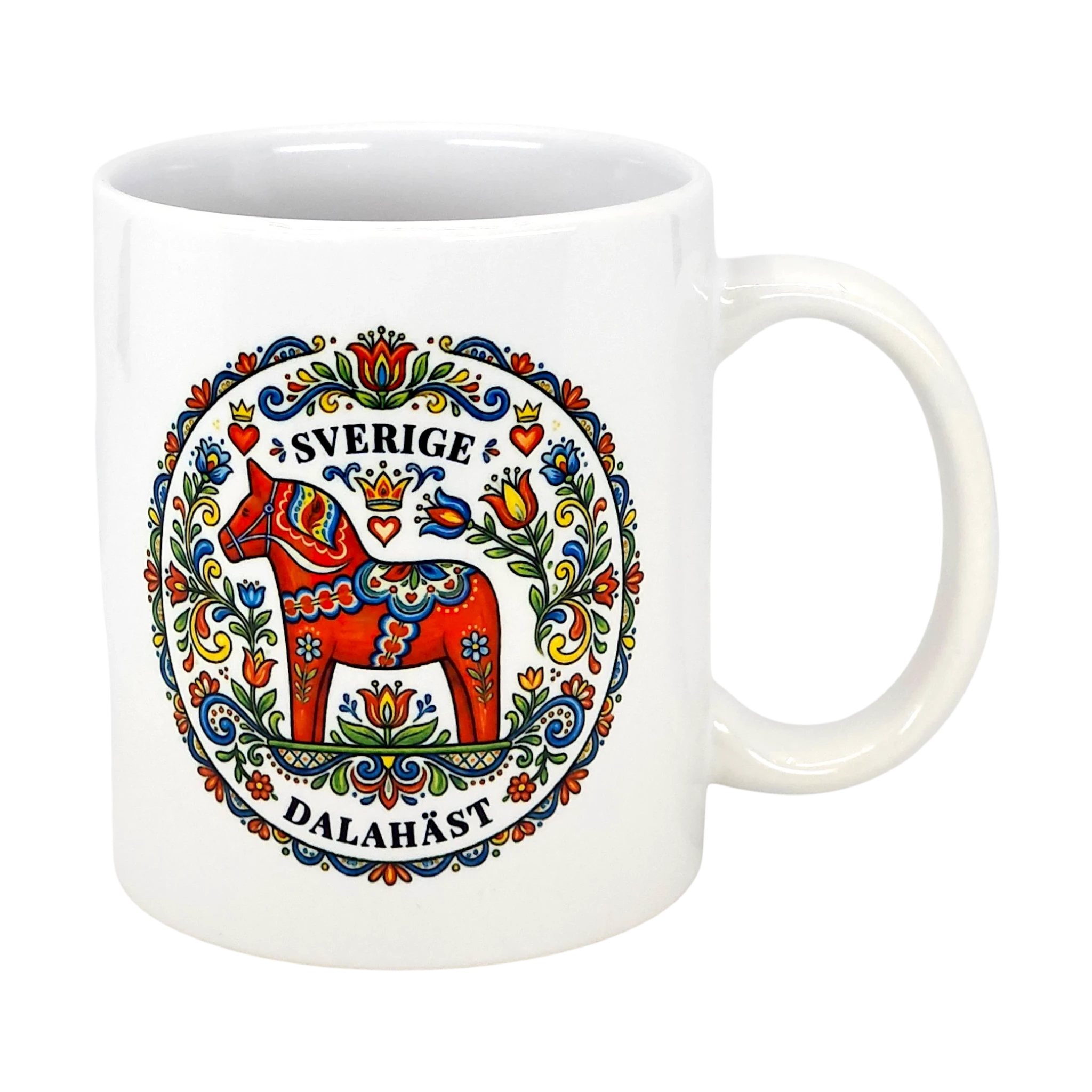 Sverige Dalahäst Folk Art