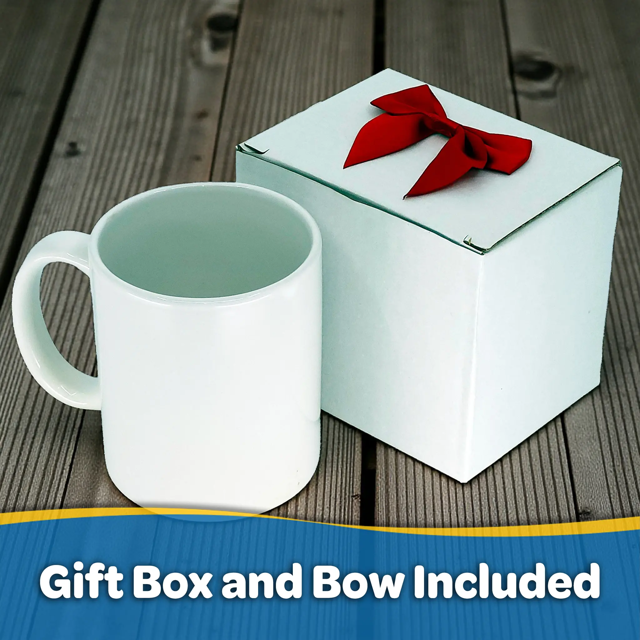 NorthStar Mugs gift box with bow included